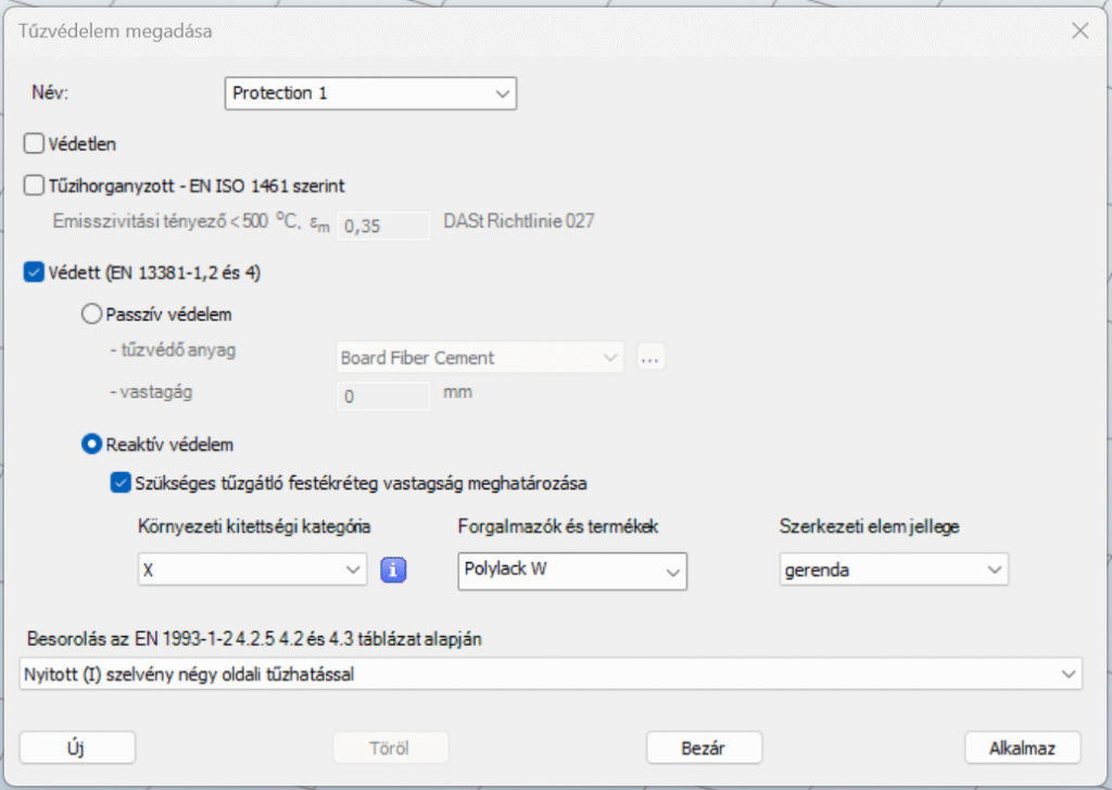 Fejlesztések tűztervezéshez